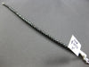 17.4CT BLACK DIAMOND 14KT WHITE GOLD 3D CLASSIC ROUND ETERNITY TENNIS BRACELET