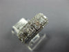 LARGE DIAMOND 14KT WHITE GOLD ROUND BAGUETTE & PRINCESS CLUSTER ANNIVERSARY RING