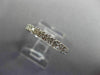 ESTATE .90CT ROUND DIAMOND 14KT WHITE GOLD 3D ETERNITY WEDDING ANNIVERSARY RING