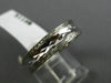 ESTATE 14KT WHITE GOLD FILIGREE MILGRAIN HAMMERED WEDDING ANNIVERSARY RING #1054