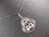 ESTATE .26CT DIAMOND 14KT WHITE GOLD 3D HAPPY SUMO WRESTLER FUN FLOATING PENDANT