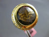 LARGE 10.40CT DIAMOND & AAA SMOKEY TOPAZ & ENAMEL 14KT YELLOW GOLD PANTHER RING