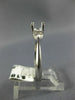 ANTIQUE .54CT DIAMOND 14KT WHITE GOLD 3 STONE SEMI MOUNT ENGAGEMENT RING #22415