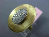 ESTATE LARGE .50CT DIAMOND 14KT TWO TONE GOLD 3D CLASSIC OVAL ITALIAN FUN RING