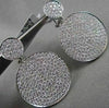 ANTIQUE LARGE 7.15CT HANGING CIRCULAR 18KT DIAMOND EARRINGS ONE OF A KIND!!!!!!!