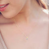 ESTATE .10CT DIAMOND 14KT YELLOW GOLD CLASSIC SOLITAIRE 4 PRONG FLOATING PENDANT