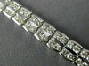ANTIQUE LONG 2.10CT DIAMOND 14KT WHITE GOLD 3D CLASSIC WAVE LINK BRACELET #18312