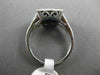 ESTATE WIDE 1.10CT WHITE & BLACK DIAMOND 14K WHITE GOLD SQUARE FILIGREE FUN RING