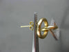 ESTATE .46CT DIAMOND 14K WHITE & YELLOW GOLD 3D CIRCLE & SQUARE HANGING EARRINGS