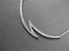 ESTATE .33CT DIAMOND 18KT WHITE GOLD 3D CLASSIC CRISS CROSS BAR LOVE NECKLACE