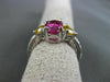 1.95CT DIAMOND & AAA SAPPHIRE & RUBALITE 18K WHITE GOLD 3D ENGAGEMENT RING 27634