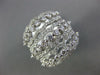 LARGE 1.35CT DIAMOND 18KT WHITE GOLD 3D MULTI ROW OPEN FILIGREE ANNIVERSARY RING