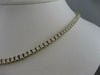 ESTATE 11.0CTW DIAMOND 18KT YELLOW GOLD GRADUATED TENNIS NECKLACE F/G VVS #20994