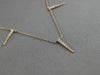 ESTATE .15CT ROUND DIAMOND 14KT ROSE GOLD 3D BY THE YARD SPIKY FLOATING PENDANT