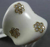 ESTATE LARGE .55CT DIAMOND & WHITE ENAMEL 14KT YELLOW GOLD MULTI FLOWER FUN RING