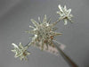 ESTATE EXTRA LARGE .45CT DIAMOND 18K WHITE GOLD 3D DOUBLE FINGER SNOWFLAKE RING
