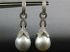.77CT DIAMOND & AAA SOUTH SEA PEARL 18KT WHITE GOLD MULTI LEAF HANGING EARRINGS