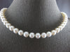 ESTATE AAA SOUTH SEA PEARL 14KT WHITE GOLD 3D CLASSIC 8MM LOVE NECKLACE #27887
