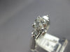 ESTATE 1.2CT DIAMOND 14K WHITE GOLD CLASSIC ROUND 3 STONE LUCIDA ENGAGEMENT RING