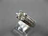 ESTATE .96CT DIAMOND 14K WHITE GOLD CLASSIC ROUND CHANNEL LUCIDA ENGAGEMENT RING