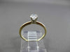 ESTATE .35CT DIAMOND 14KT TWO TONE GOLD CLASSIC SOLITAIRE FRIENDSHIP RING #23778