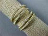 ESTATE .99CT DIAMOND 14KT YELLOW GOLD 4 ROW OPEN SEMI ETERNITY ANNIVERSARY RING