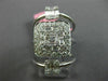 ESTATE EXTRA LARGE 1.28CT DIAMOND 18KT WHITE GOLD 3 ROW SQUARE ANNIVERSARY RING