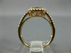 ESTATE 1.62CT DIAMOND & AAA MORGANITE 14K ROSE GOLD CUSHION HALO ENGAGEMENT RING