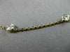 ESTATE 1.68CT DIAMOND 14K YELLOW GOLD 12 STONE DIAMOND BY THE YARD NECKLACE 1913