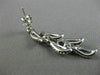 ESTATE LONG 1.08CT DIAMOND 18KT WHITE GOLD 3D MULTI LEAF ETOILE HANGING EARRINGS