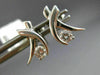 ESTATE .30CT ROUND DIAMOND 14KT WHITE GOLD 3D X LOVE TENSION STUD EARRINGS 22120