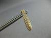 ESTATE .65CT DIAMOND 14KT YELLOW GOLD 3D INSIDE OUT OVAL HOOP HANGING EARRINGS