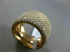 ESTATE LARGE 1.95CT DIAMOND 18KT ROSE GOLD MULTI ROW SEMI ETERNITY WEDDING RING