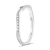 ESTATE .13CT DIAMOND 14KT WHITE GOLD 3D FILIGREE MILGRAIN CRISS CROSS FUN RING