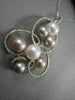 ANTIQUE LARGE 1.68CT DIAMOND & AAA MULTI COLOR SOUTH SEA 18KT ROSE GOLD NECKLACE