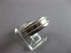 ESTATE WIDE 14KT WHITE GOLD MATTE & SHINY DOUBLE ROW SOLID MENS ANNIVERSARY RING