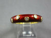 ESTATE .15CT DIAMOND & REED ENAMEL 18KT YELLOW GOLD ETOILE 5MM FUN RING