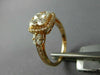 ESTATE 1.32CT DIAMOND 18KT ROSE GOLD ROUND CLUSTER SQUARE HALO ANNIVERSARY RING