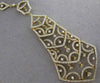 ESTATE LARGE 3.77CT DIAMOND 14KT YELLOW GOLD CHANDELIER FLOATING LARIAT NECKLACE