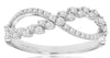 .30CT DIAMOND 14KT WHITE GOLD ROUND & MARQUISE SHAPE CLASSIC INFINITY LOVE RING