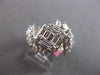 LARGE 1.90CT DIAMOND 18KT WHITE GOLD ROUND BAGUETTE & PEAR SHAPE ENGAGEMENT RING