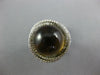 EXTRA LARGE 17.69CT DIAMOND & AAA CABOCHON SMOKY TOPAZ 14KT WHITE GOLD LOVE RING
