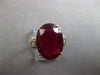 EXTRA LARGE 10.15CT DIAMOND & AAA RUBY 14K 2 TONE GOLD 3D ENGAGEMENT RING #28008