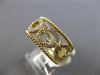 ESTATE WIDE .42CT DIAMOND 14K YELLOW GOLD MULTI OVAL LOVE KNOT FILIGREE FUN RING