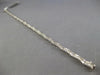 ESTATE 1.53CT DIAMOND 14KT WHITE GOLD 3D CHANNEL & PRONG ROUND TENNIS BRACELET