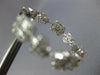 3.69CT DIAMOND 18KT WHITE GOLD ROUND & BAGUETTE INSIDE OUT HOOP HANGING EARRINGS