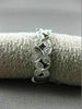 ESTATE .36CT DIAMOND 14K WHITE GOLD MULTI LEAF ETERNITY WEDDING ANNIVERSARY RING