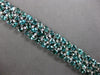 EXTRA LARGE 36.7CT DIAMOND & AAA INTENSE BLUE TOURMALINE 18K WHITE GOLD BRACELET