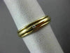 ESTATE .15CT DIAMOND 14KT YELLOW GOLD 3D CLASSIC ETOILE ANNIVERSARY RING #12887