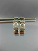 ESTATE .74CT DIAMOND 18KT WHITE GOLD 3D SOLITAIRE ETOILE HUGGIE EARRINGS #284